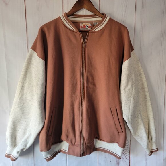 Golden Loop Zip Sweater Jacket, Men’s L, Vintage College Athletic Zip Up, EUC - Picture 2 of 7